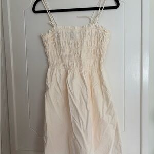 H&M Cream mini dotted Dress